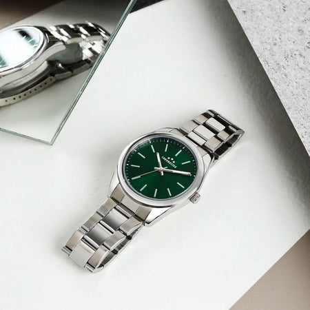Orologio CHRONOSTAR  uomo Timeless tempo acciaio / verde
