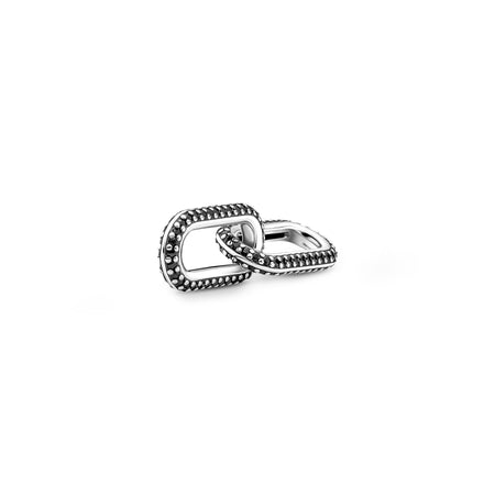 PANDORA charm  Doppio Link Pietre Luminose Nere Pandora ME