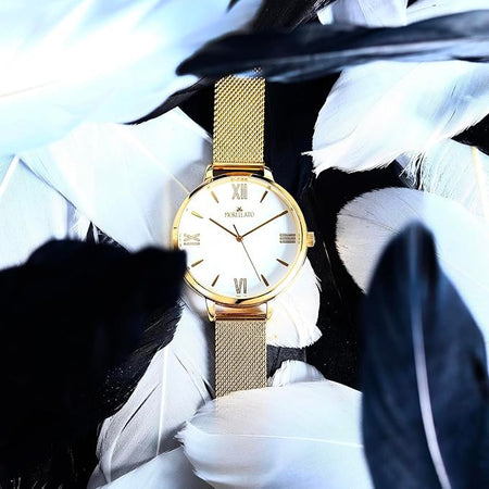 Orologio MORELLATO donna Poetica tempo mesh dorato / bianco