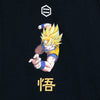 DOLLY NOIRE Felpa Leggera Cappuccio Zip Uomo Goku Super Sayan Zip Hoodie Black da uomo