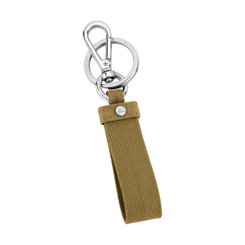 Portachiavi MORELLATO uomo Prestige pelle fibra beige / acciaio
