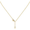 Collana TRUSSARDI donna T-Logo dorata / punto luce