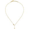 Collana TRUSSARDI donna T-Logo dorata / punto luce