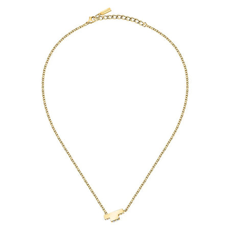 Collana TRUSSARDI donna T-Logo dorata / cristalli bianchi