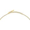 Collana TRUSSARDI donna T-Logo dorata / cristalli bianchi