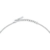 Collana TRUSSARDI donna T-Logo acciaio / cristalli bianchi