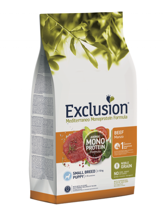 Exclusion Monoprotein Cani Puppy Small Breed manzo 2 kg