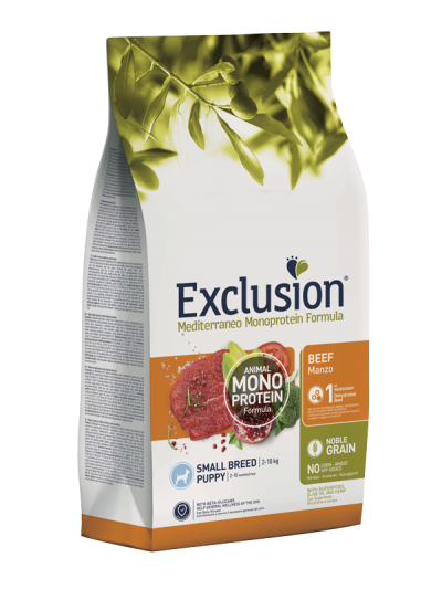 Exclusion Monoprotein Cani Puppy Small Breed manzo 2 kg