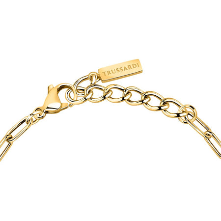 Bracciale TRUSSARDI donna T-Logo dotato / cristalli bianchi