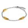 Bracciale TRUSSARDI donna T-Logo doppio acciaio / dorato