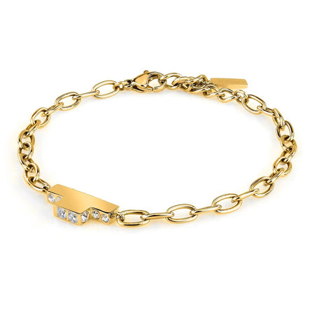 Bracciale TRUSSARDI donna T-Logo acciaio dorato
