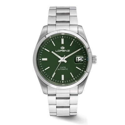 Orologio LORENZ uomo Ginevra King Automatico acciaio / verde