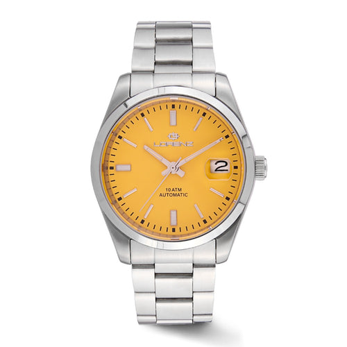 Orologio LORENZ uomo Ginevra King Automatico acciaio / giallo