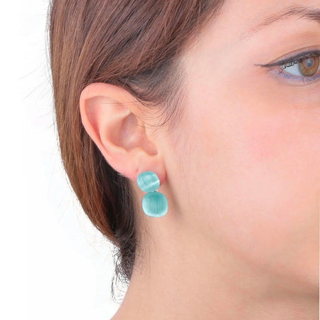 Orecchini MORELLATO donna Gemma argento 925 / celeste