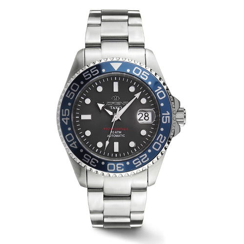 Orologio LORENZ uomo Tako Automatico data acciaio / blu