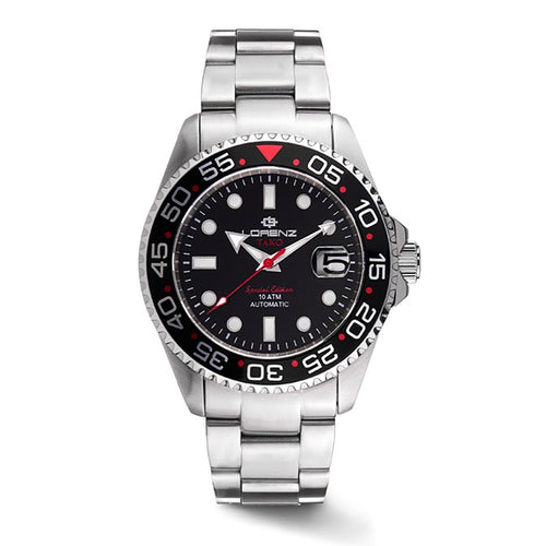 Orologio LORENZ uomo Tako Automatico Special Edition nero / rosso