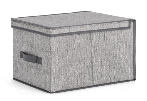 Scatola cambio stagione con coperchio Tidy in cartone con manico