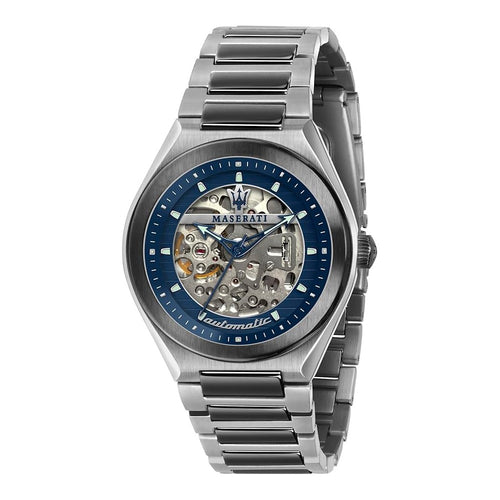 Orologio MASERATI uomo Triconic automatico acciaio brunito