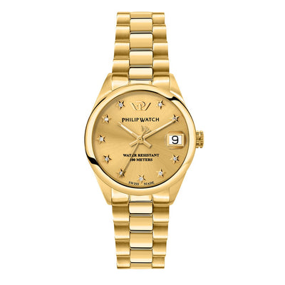Orologio PHILIP WATCH donna Caribe datario dorato / diamond