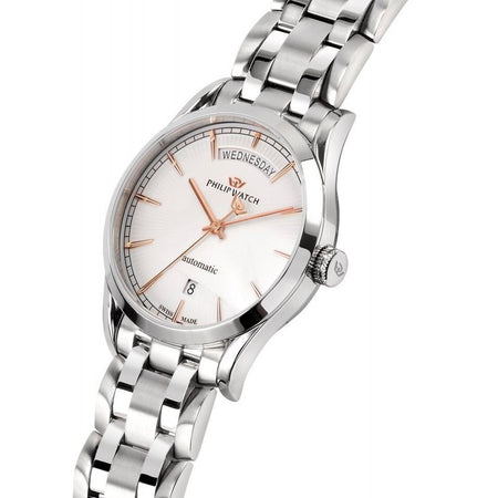 Orologio PHILIP WATCH uomo Sunray Automatico acciaio / bianco