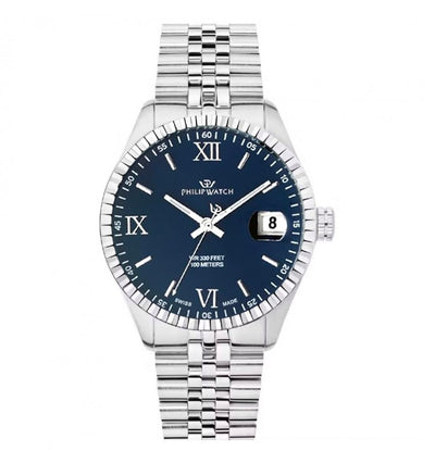 Orologio PHILIP WATCH uomo Caribe data acciaio / blu