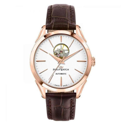 Orologio PHILIP WATCH uomo Roma Automatico pelle marrone