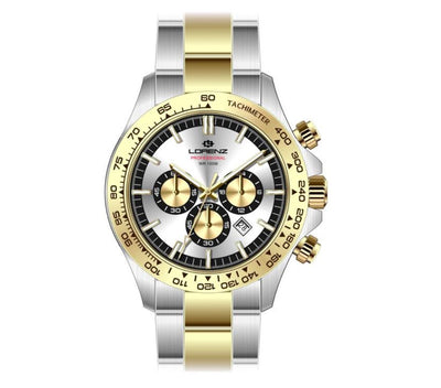 Orologio LORENZ uomo Crono Professional acciaio / bicolore