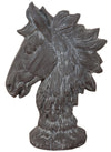 Biscottini Testa di cavallo in resina finitura anticata L29xPR16,5xH41 cm Statua Offerta