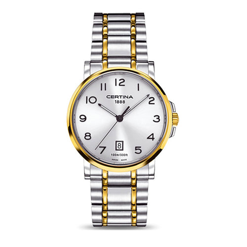 Orologio CERTINA uomo Mod. CAIMANO datario acciaio / oro