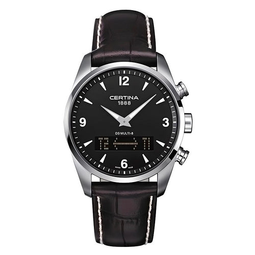 Orologio CERTINA uomo Mod. DS MULTI-8 pelle marrone / nero