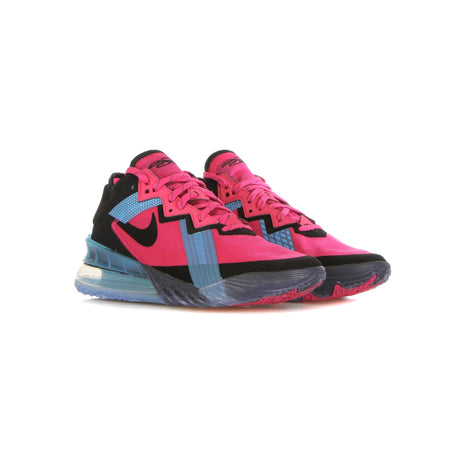 NIKE NBA Scarpa Basket Uomo Lebron Xviii Low "neon Nights" Fireberry/black/lt Blue Fury da uomo