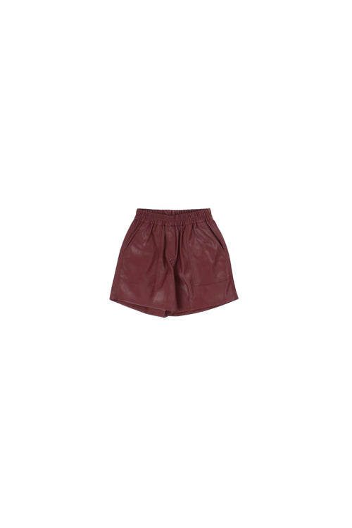 Manila Grace Pantaloncini Bordeaux da bambino