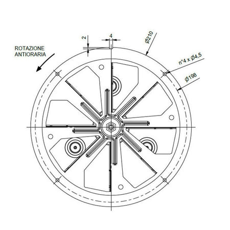 Estrattore - aspiratore fumi ECM FIME ES180P002 Stufa a pellet 14706253