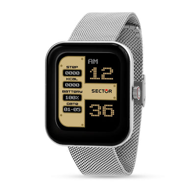Smartwatch SECTOR S-03 digitale multi funzione acciaio mesh