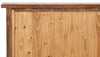 Biscottini Vetrina Credenza Country in legno massello di tiglio finitura noce L68xPR25xH130 cm. Made in Italy