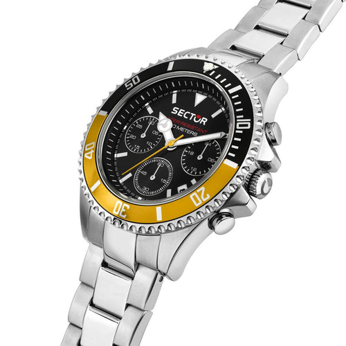Orologio SECTOR uomo 230 cronografo acciaio / nero giallo Limited