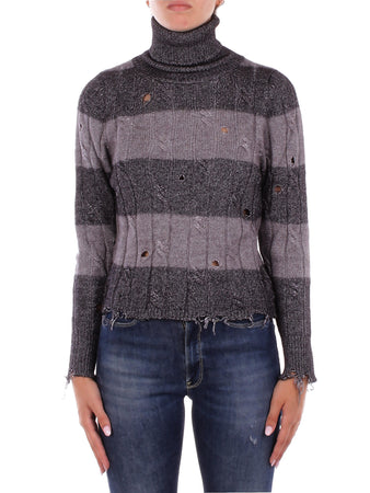 SOLOTRE Maglie Nero argento da donna