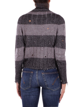 SOLOTRE Maglie Nero argento da donna