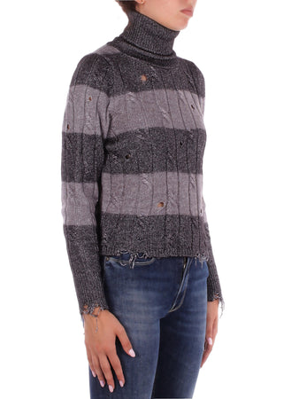 SOLOTRE Maglie Nero argento da donna