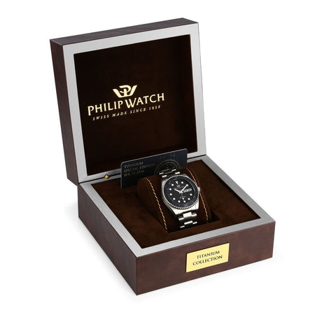 Orologio PHILIP WATCH Caribe Automatico titanio / nero - Limited Edition