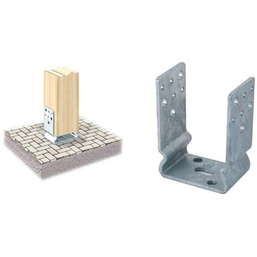 Supporto di ancoraggio porta pilastro tipo U