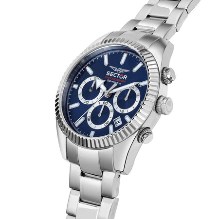 Orologio SECTOR uomo 240 cronografo acciaio / blu / silver Limited Ed.
