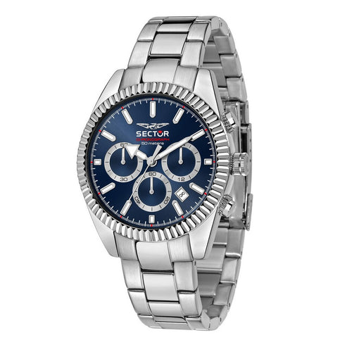 Orologio SECTOR uomo 240 cronografo acciaio / blu / silver Limited Ed.