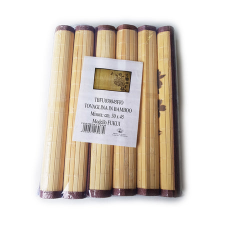 Tovagline in bamboo 30 x 45 cm 6pz