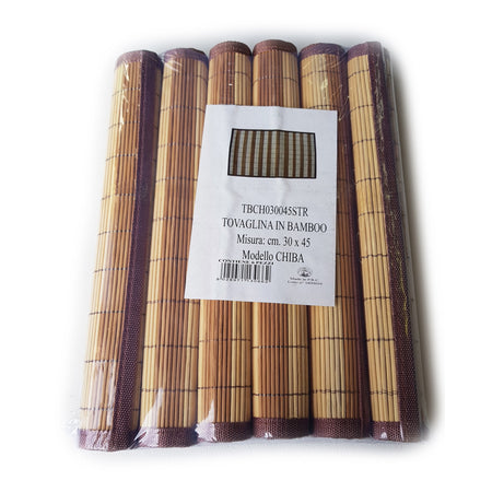 Tovagline in bamboo 30 x 45 cm 6pz