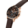 Orologio MASERATI uomo Competizione crono pelle marrone Limited Ed.