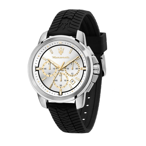 Orologio MASERATI uomo Successo crono gomma nero / bianco - Limited