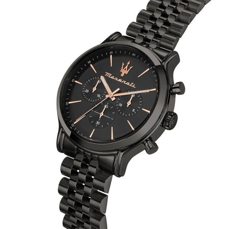 Orologio MASERATI uomo Epoca cronografo acciaio gun Limited Ed.