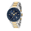 Orologio MASERATI uomo Sfida crono acciaio bicolore / blu - Limited Ed.