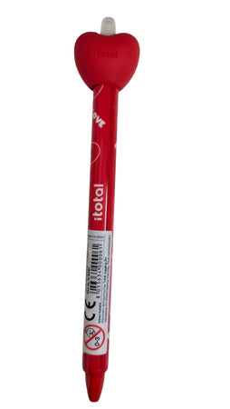 Itotal - Penna Cancellabile cuore rosso